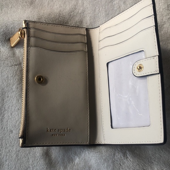 Kate Spade metallic  gold wallet - Picture 2 of 6